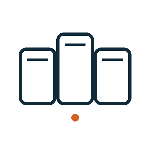 Neutral line icon for packaging format as a project discussion category