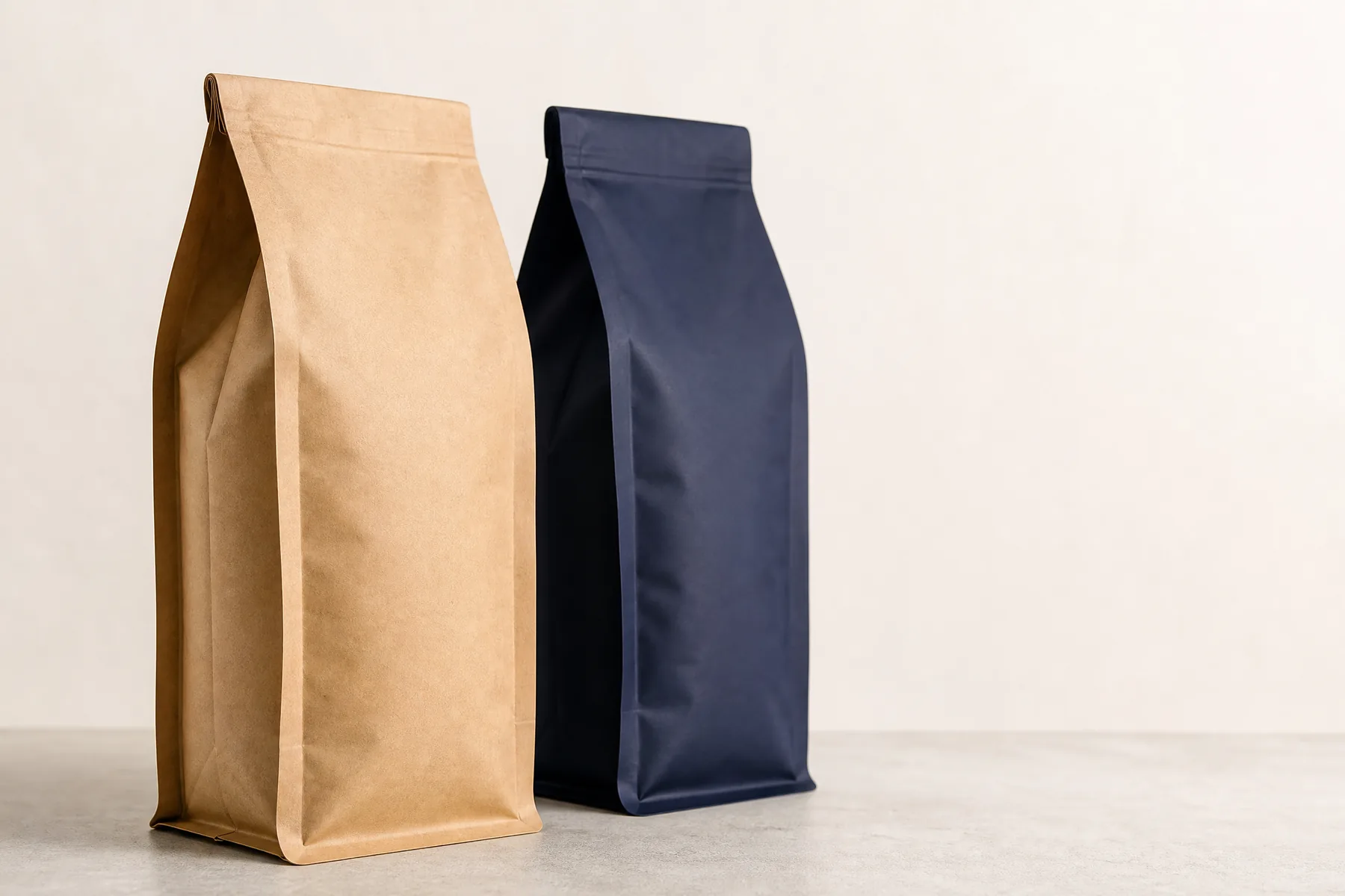 Custom side gusset bags for larger format products